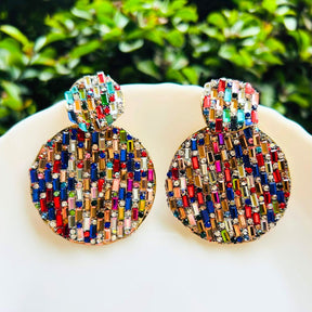 Bling Blogger Multi Layered Round Earrings
