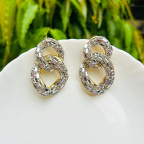 Bling Blogger Silver Entangled Statement Earrings