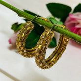 Bling Blogger Rust Gold Hoop Earrings