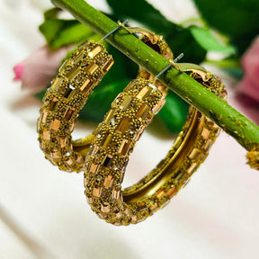 Bling Blogger Rust Gold Hoop Earrings