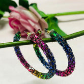 Bling Blogger Multi Hoop Earrings - Big