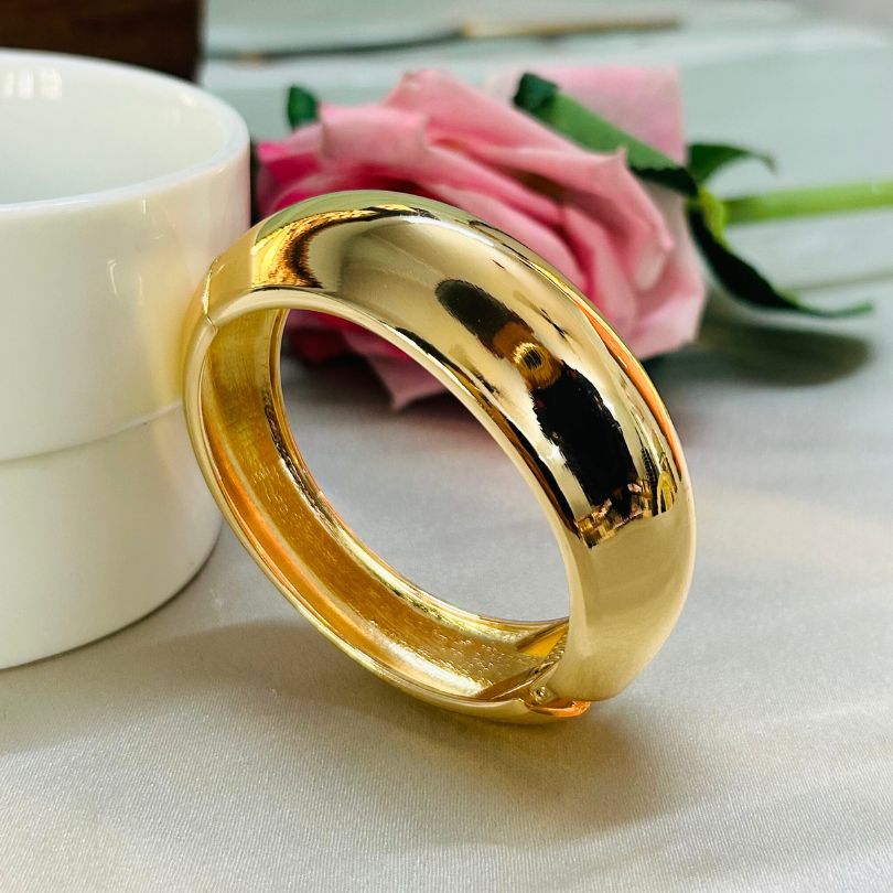 Dual Shiny Golden Kada/Cuff