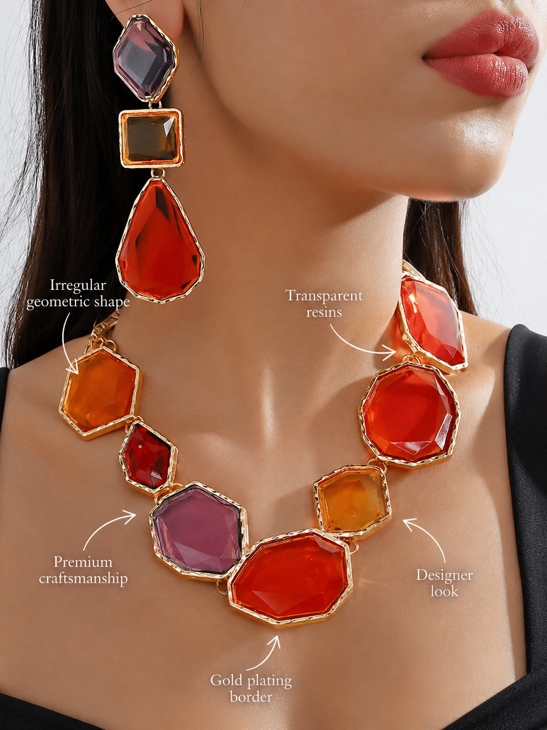 Maya Multicolor Statement Necklace