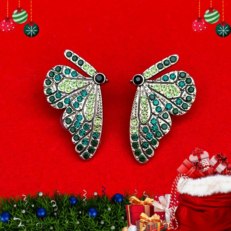 Butterfly Green Stud Earring