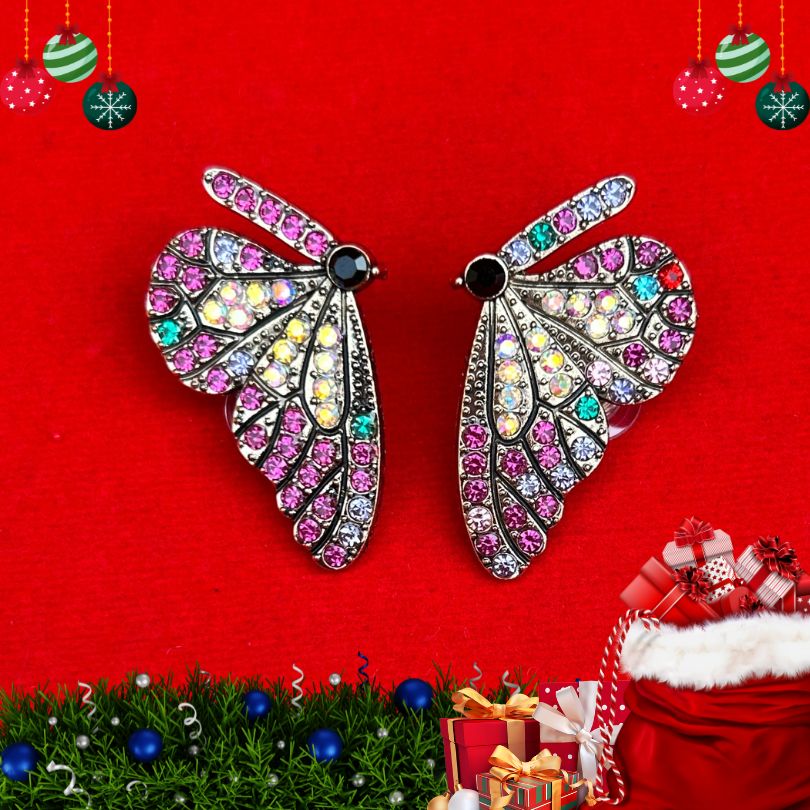 Butterfly Multi Stud Earring