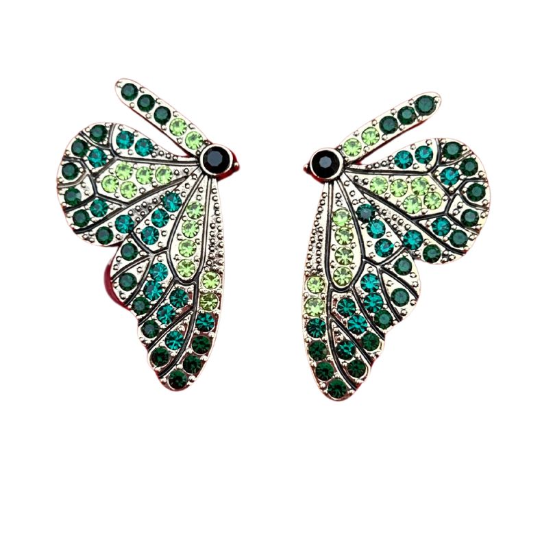 Butterfly Green Stud Earring