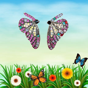 Butterfly Multi Stud Earring