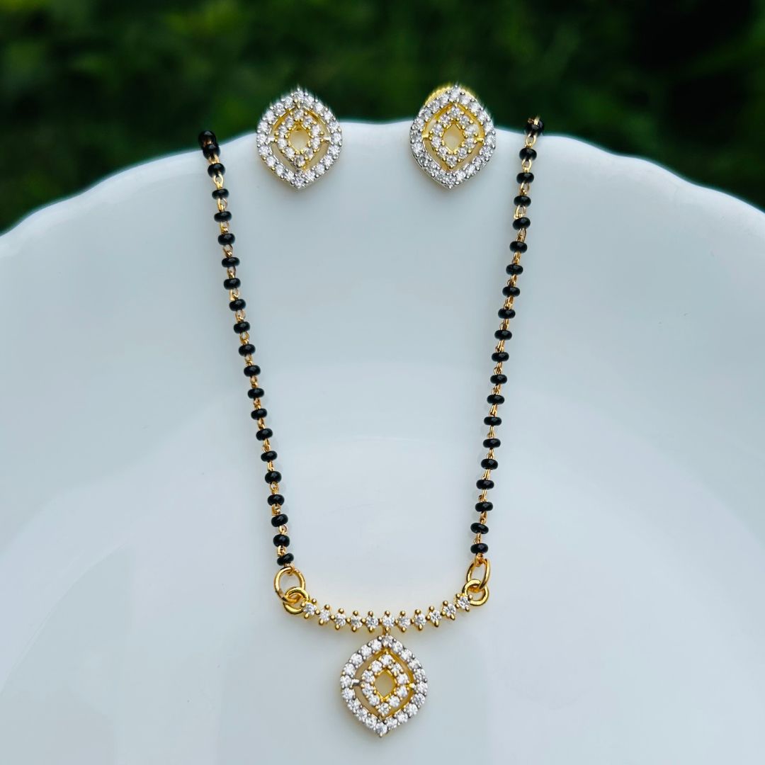 Chitra American Diamond Mangalsutra Set
