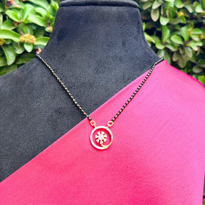 Asha American Diamond Mangalsutra Set