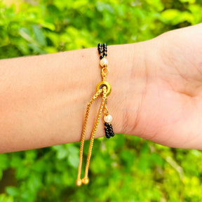 Mahima American Diamond Mangalsutra Set With Bracelet