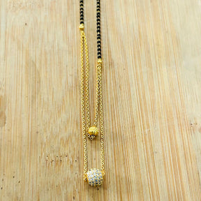 Mahima American Diamond Mangalsutra Set With Bracelet