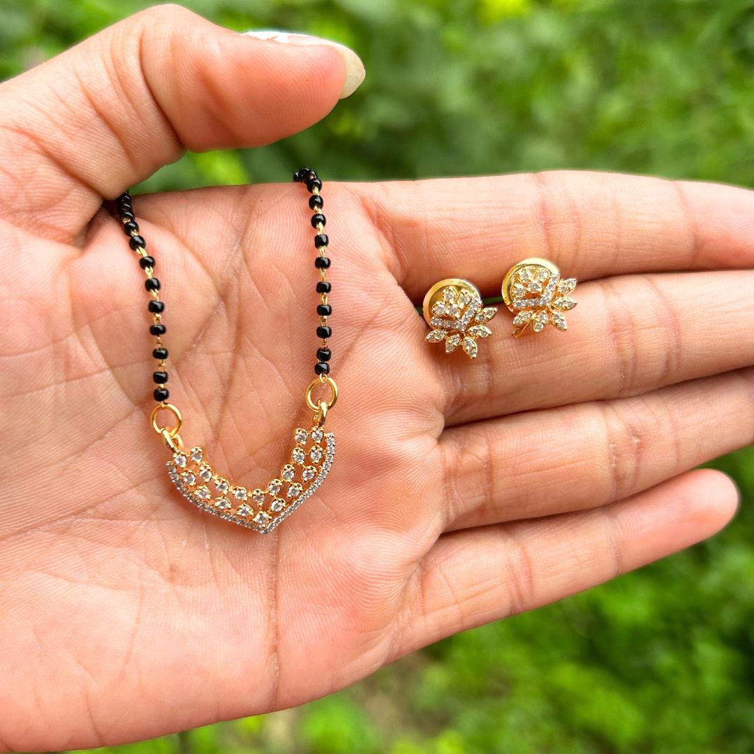 Sakshi American Diamond Mangalsutra Set