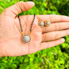 Nivedita  American Diamond Mangalsutra Set