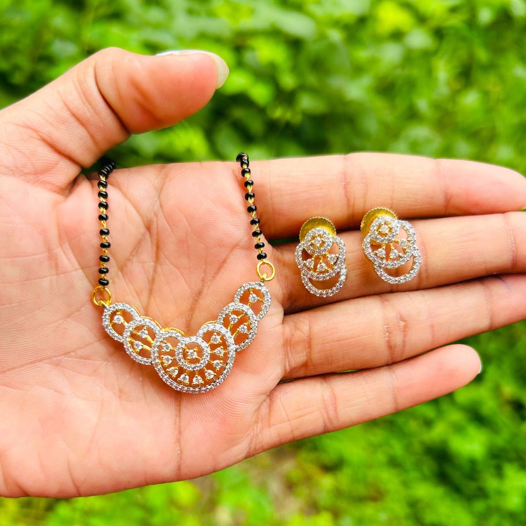 Mukta American Diamond Mangalsutra Set