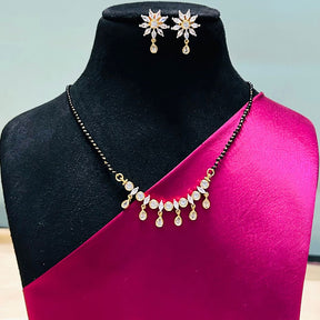 Devika American Diamond Mangalsutra Set