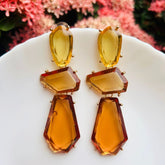 Maya Brown Statement Earrings