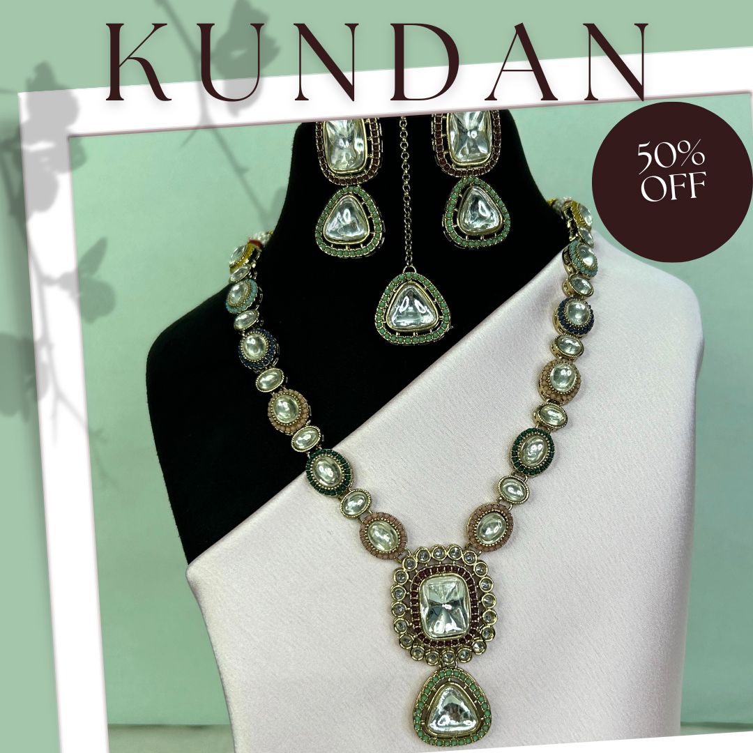 Sitara Kundan Multi-Colored Necklace Set