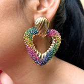 Bling Blogger Envy Multi Heart Earrings