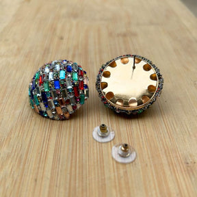 Bling Blogger Stud Earrings - Small