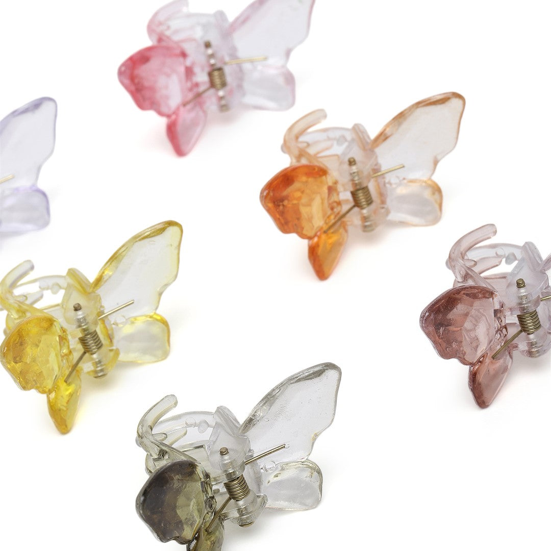 Women Set of 6 Transparent Claw Clips