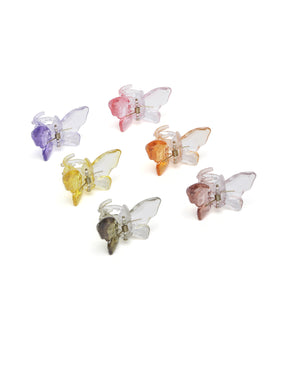 Women Set of 6 Transparent Claw Clips