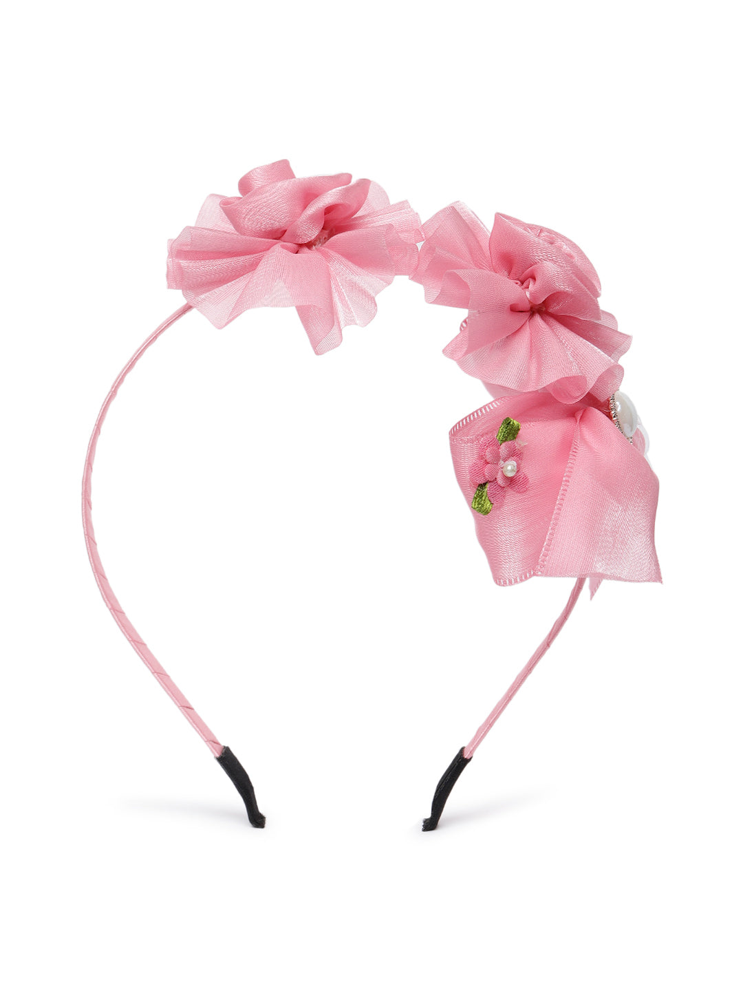 Girls Pink Flower Hairband