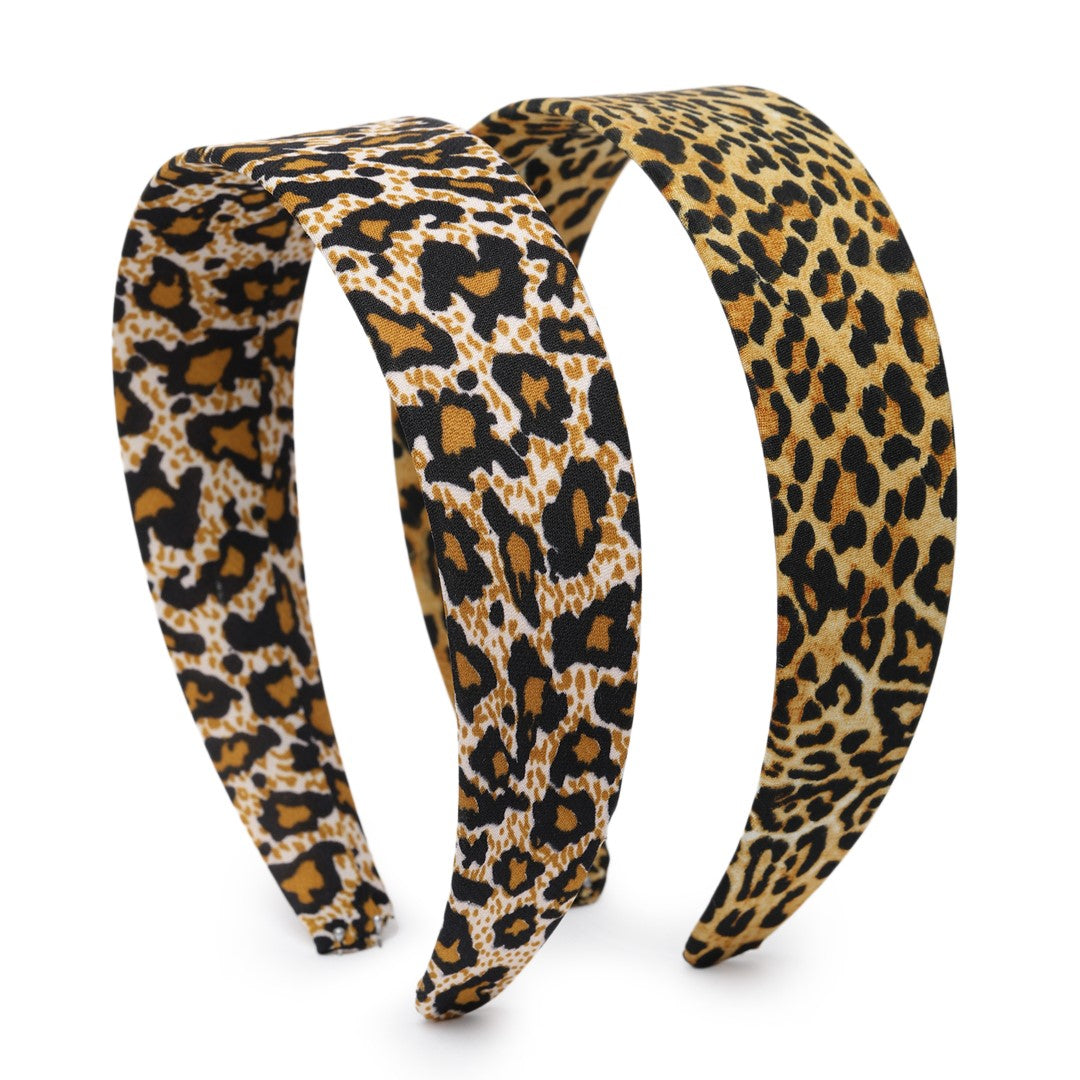 Women Set of 2 Animal Print Hairbands