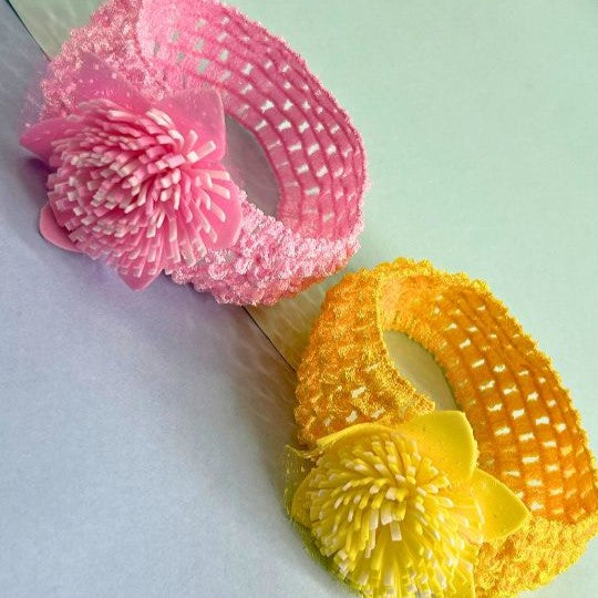 Baby Girls Set of 2 Stretchable Flower Hair bands