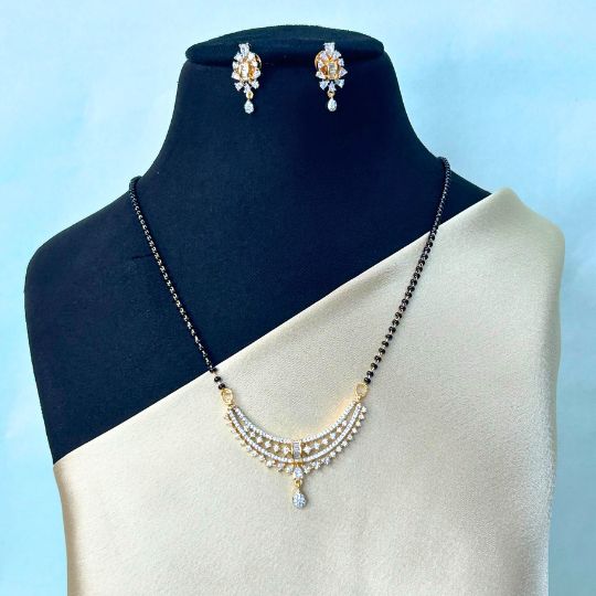 Pavika American Diamond Mangalsutra Set