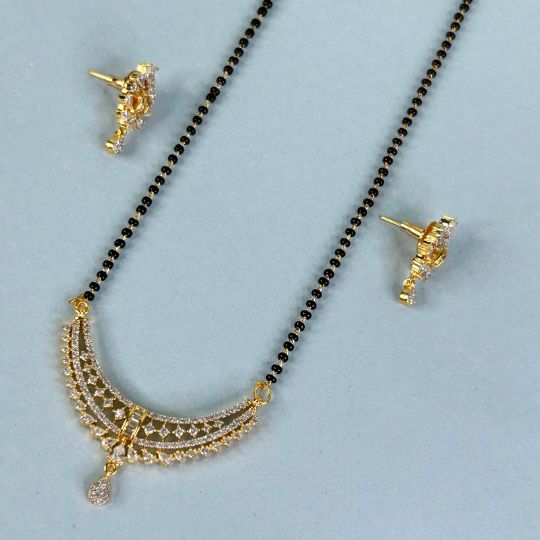 Pavika American Diamond Mangalsutra Set