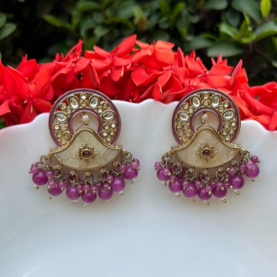 Johi Purple Earrings