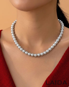 Clara Grey Pearl Mala