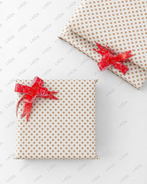 Premium Gift Wrapping Service –  White Polka Dot Collection
