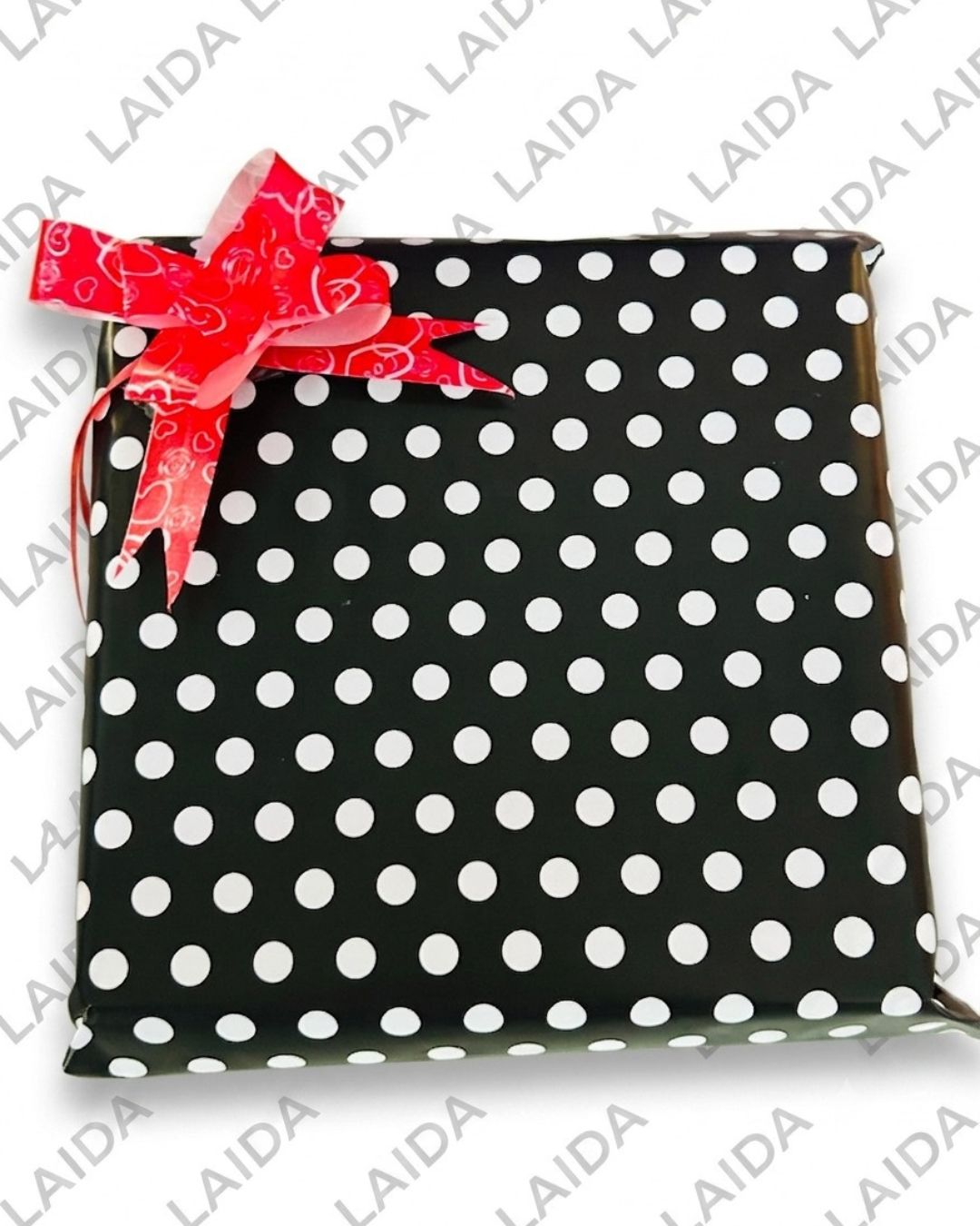 Premium Gift Wrapping Service –  Black Polka Dot Collection
