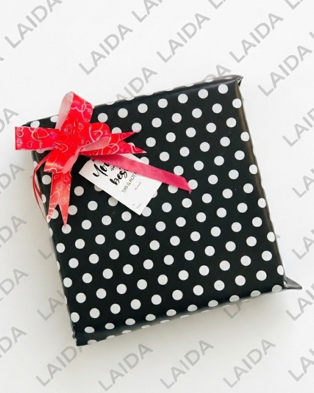 Premium Gift Wrapping Service –  Black Polka Dot Collection