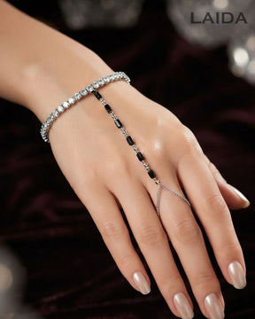 Minimalist Silver-Plated Handchain Bracelet
