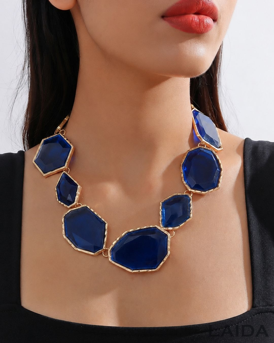 Maya Blue Statement Necklace