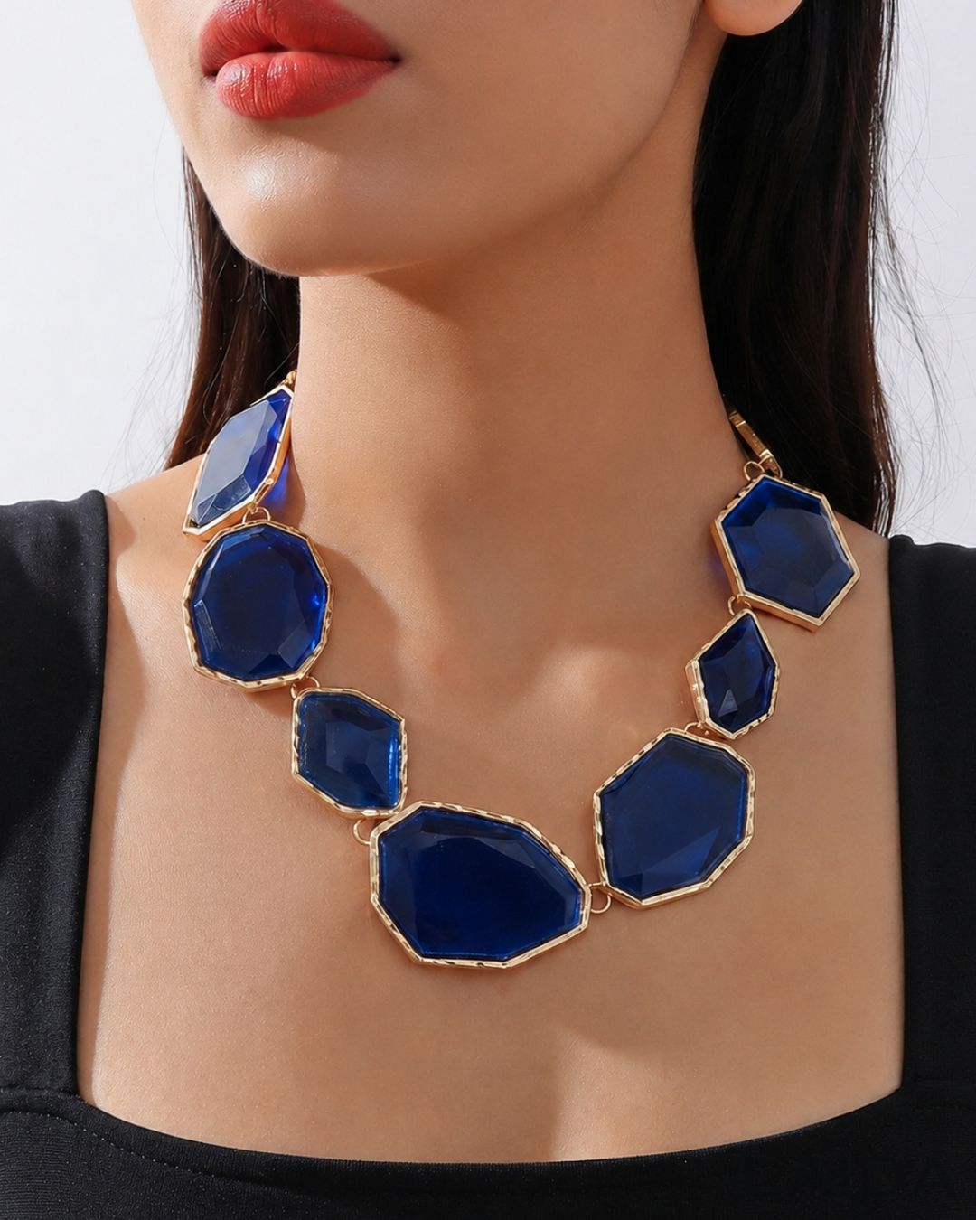 Maya Blue Statement Necklace