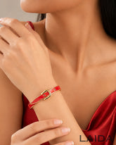 Red Belt Style Bracelet
