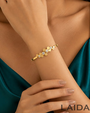 Golden Charm Stone Bracelet