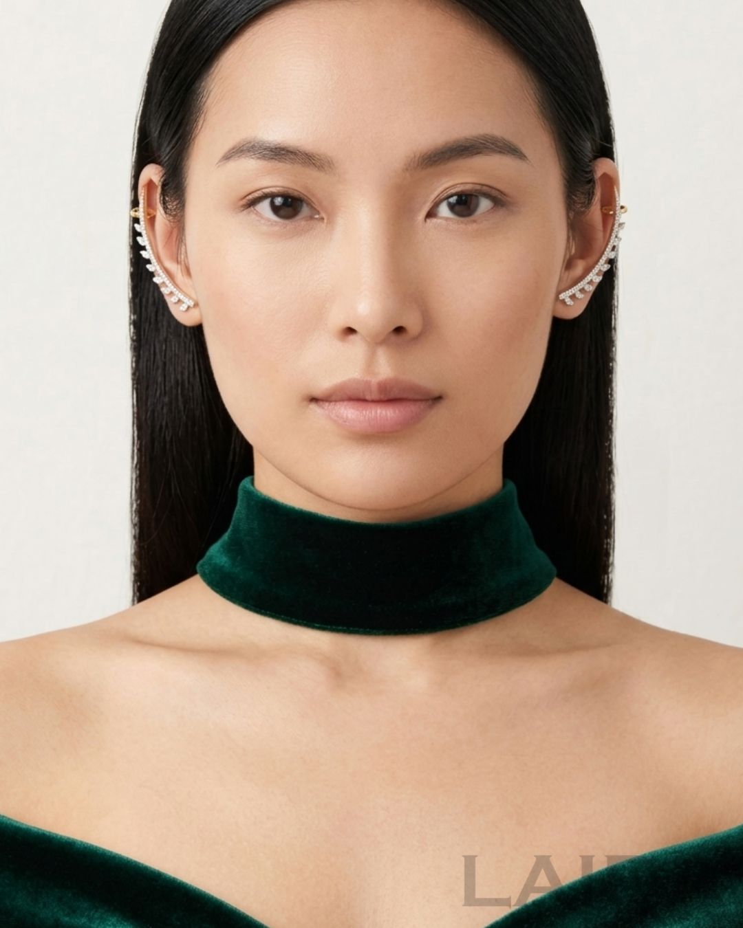 Dew Drop Leaf AD Ear Cuff