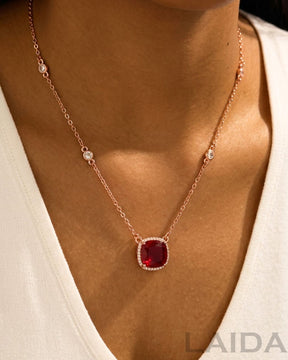 Red Charm Ruby Pendant