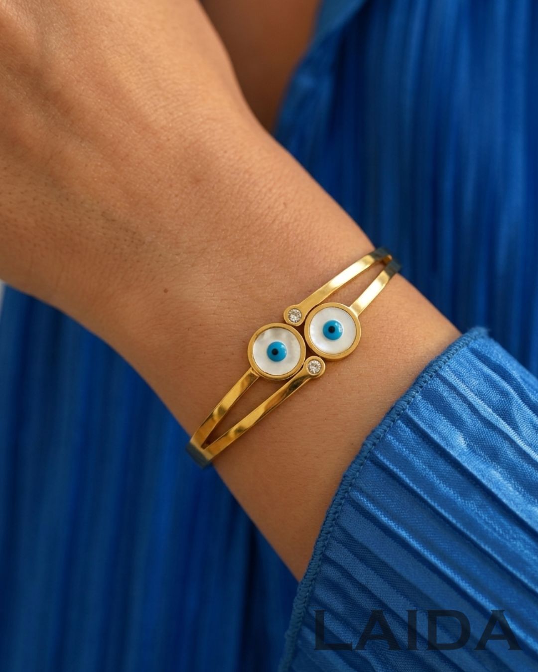 Two Evil Eye - Bangle Bracelet