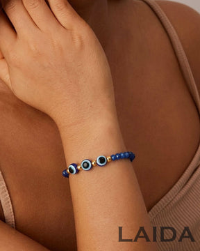 Evil Eye Blue  - Stretchable Bracelet