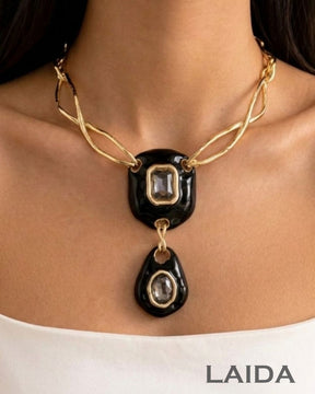 Vintage Retro Black Necklace