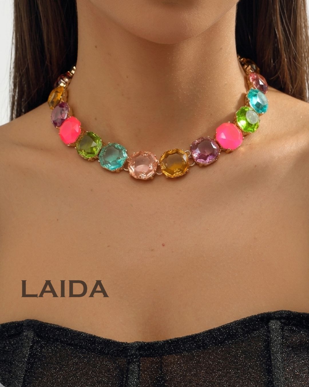 Mais Multicolor Statement Necklace