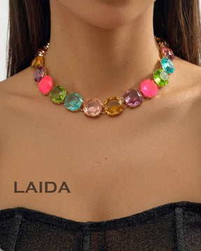 Mais Multicolor Statement Necklace
