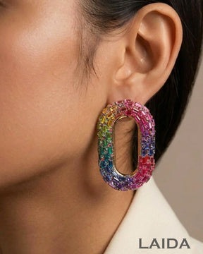 Bling Blogger Multi Oval Earrings