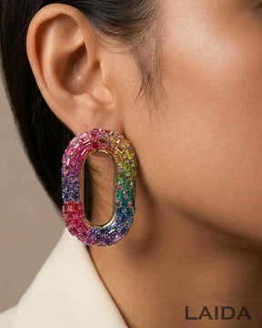 Bling Blogger Multi Oval Earrings
