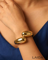 Golden Shiny Bold Openable Kada/Handcuff